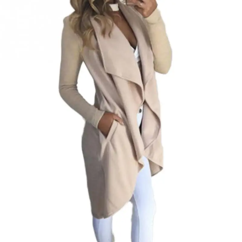 Beste Nieuwe Herfst Mode Vrouwen Katoenen Trenchcoat Casual Lange Bovenkleding Losse Kleding Voor Lady