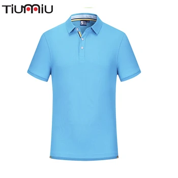 

Unisex Stand Collar Wholesale Custom Logo Polo Shirt Unisex Solid Color Cotton Top Hotel Pub Bar Waiter Work Uniform Breathable