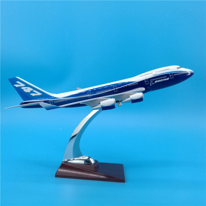 32 см Boeing 747 прототип авиалиний Смола самолет B747 airbus Модель литья под давлением