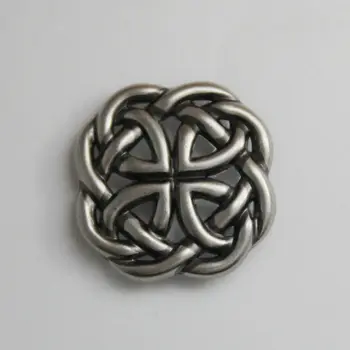 

(KBM12) 10pc 1-1/8'' (3.0cm) Western Round Button Saddlery Button Leathercraft Antique-silver