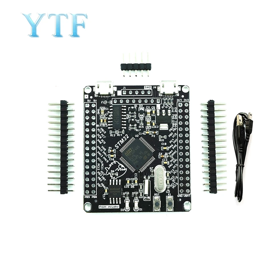 Макетная плата STM32F405RGT6 MCU M4 Core обучающая STM32 системная с поддержкой OLED | Компьютеры