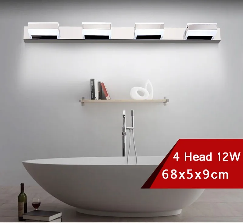 3 Head 52CM 9W Wall Light luminarias Wall Lamps Makeup Waterproof Anti fog LED Mirror Light For Bathroom lamparas de pared