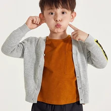 Balabala/Детский свитер для мальчиков; Новинка года; Весенняя детская одежда; Детский свитер; модная одежда из хлопка; сезон весна-осень