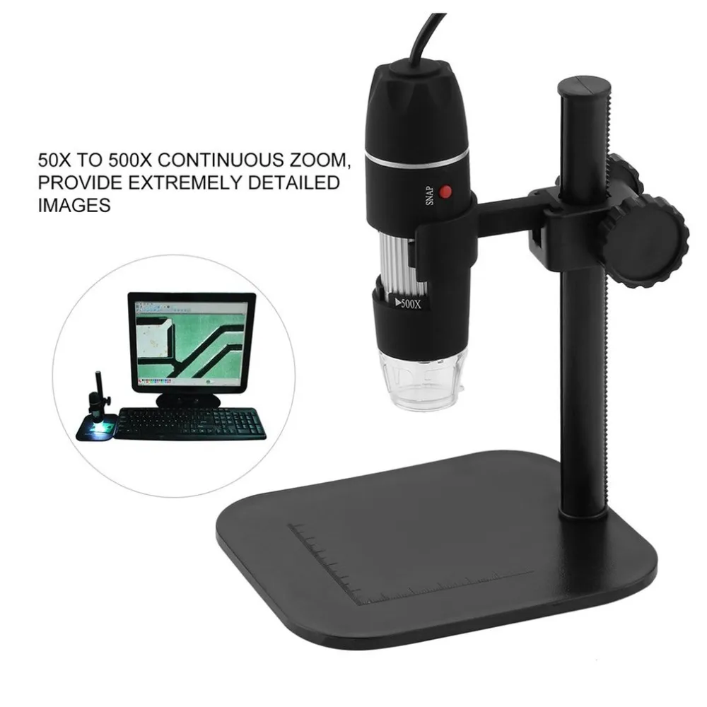 

50Xto500X Digital Microscope Microscopio Digital Trinocular Mikroskop Digital Para 8 LED Electronica Soldering USB Microscope