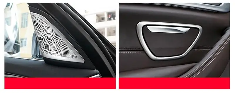 Автомобильный Стайлинг дверная ручка стерео динамик украшения твитер крышка наклейки Накладка для BMW 5 серии g30 g38 интерьер авто аксессуары