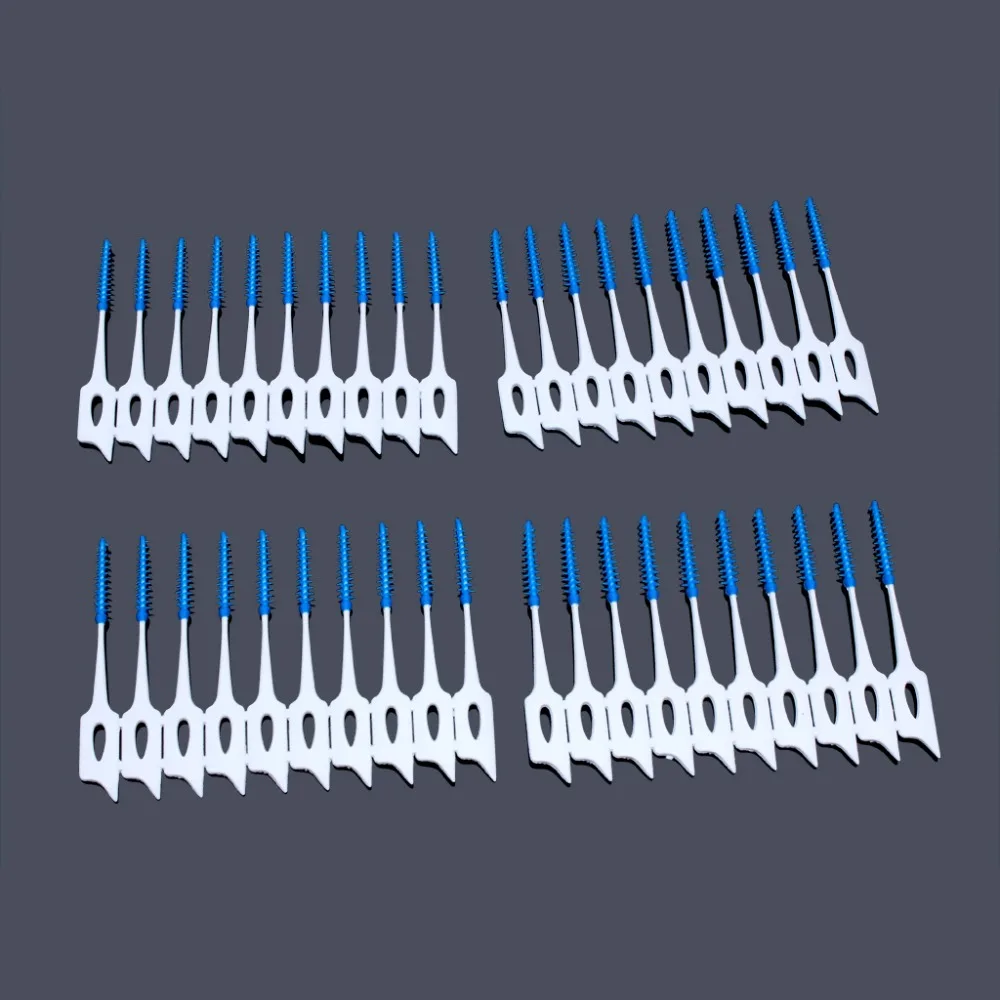 Brush Interdental Cleanser Professional 40 Count Toothpick Cleaning Tight Teeth Flossing Easy With Case (5)