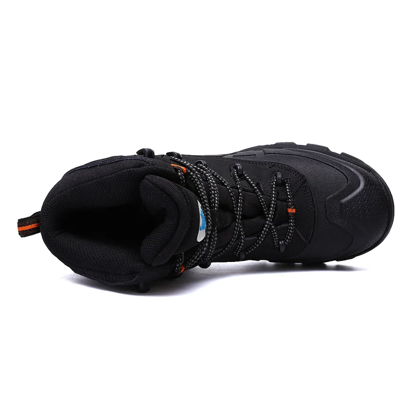 cunge Men Hiking Shoes Outdoor Work Shoes Construction Safety Boots Military Tactical Boots Waterproof Steel Toe Cap Safety Shoe