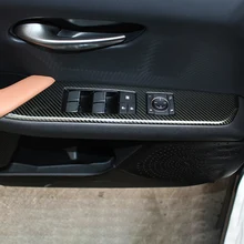Модифицированная внутренняя подъемная оконная панель из углеродного волокна, панель из нержавеющей стали, автомобильные аксессуары для Lexus UX200 UX250h UX260h
