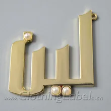 Пользовательских металлические этикетки для сумки, одежда, обувь, гравировка логотипа, материал сплав цинка, принять малый заказ