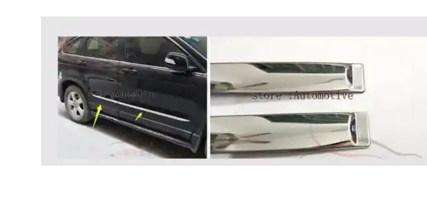 4 шт. хромированные боковые молдинги для боковых дверей Honda CRV CR V 2007 2008 2009