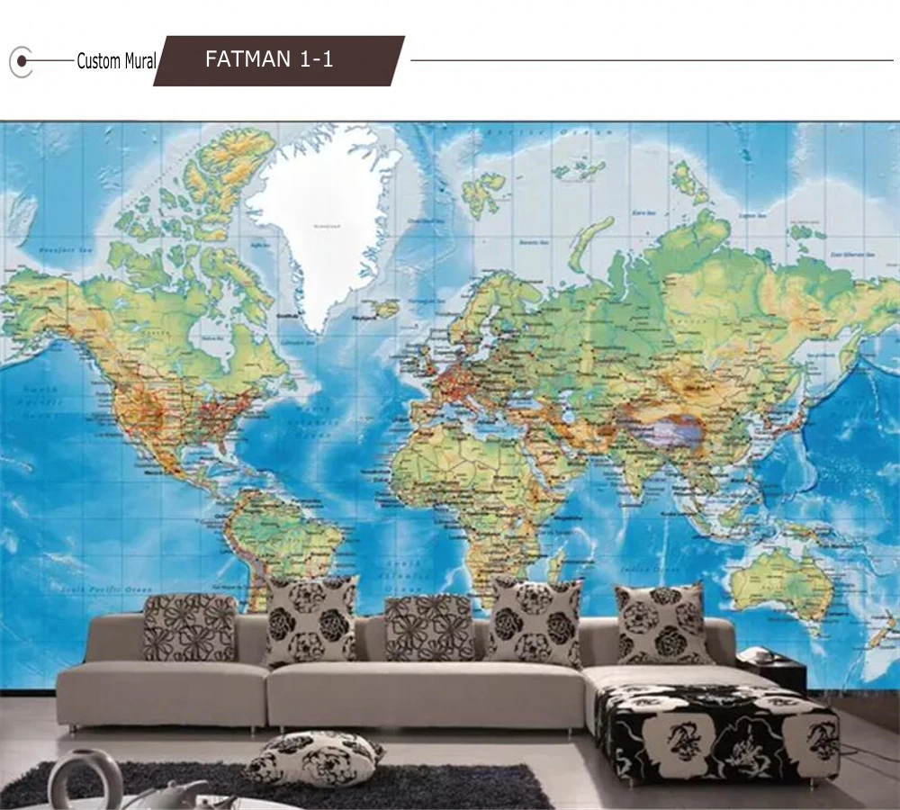 На заказ 3D фото обои абстрактная карта мира настенная живопись стиль обои ТВ фон гостиная обои papel de parede