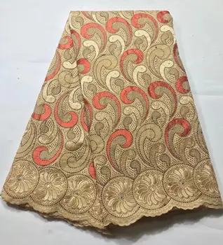 

Yellow Nigerian Lace Fabrics 2019 African Swiss Voile Lace High Quality French Swiss Voile Lace in Switzerland For Wedding