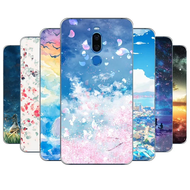 Модные силиконовый чехол для телефона Meizu X8 мягкий симпатичный из ТПУ задней