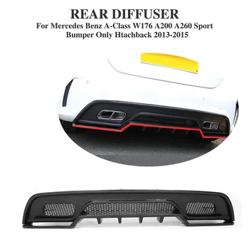 

Carbon Fiber Rear Diffuser Lip Spoiler For Benz A Class W176 A250 A45 Sport Bumper Hatchback 2013-2015 Car Tuning Parts