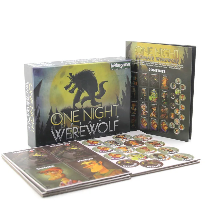 

3-10 People Party Board Game Werewolf Kills One Night Were Wolf One Night Ultimate Werewolf DRUNK Drinking Game Card