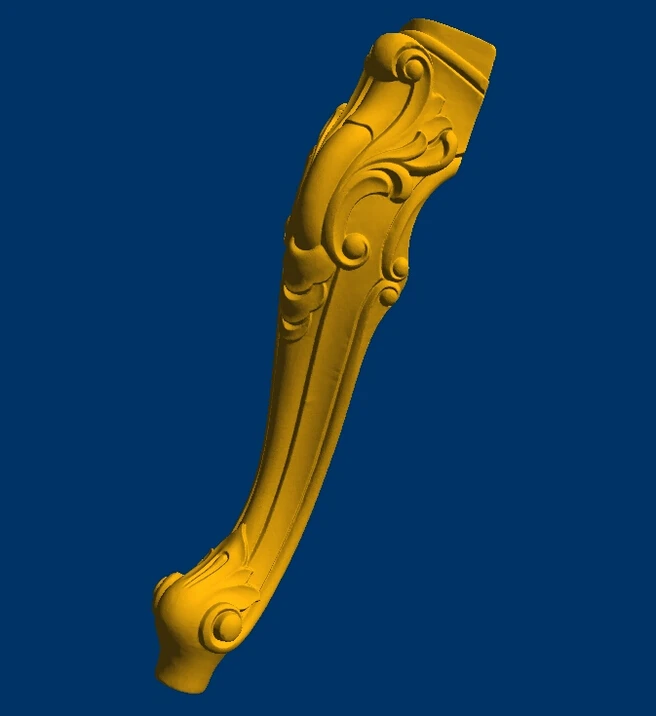 New 3D model STL relief STL format CNC dresser table legs Furniture Leg