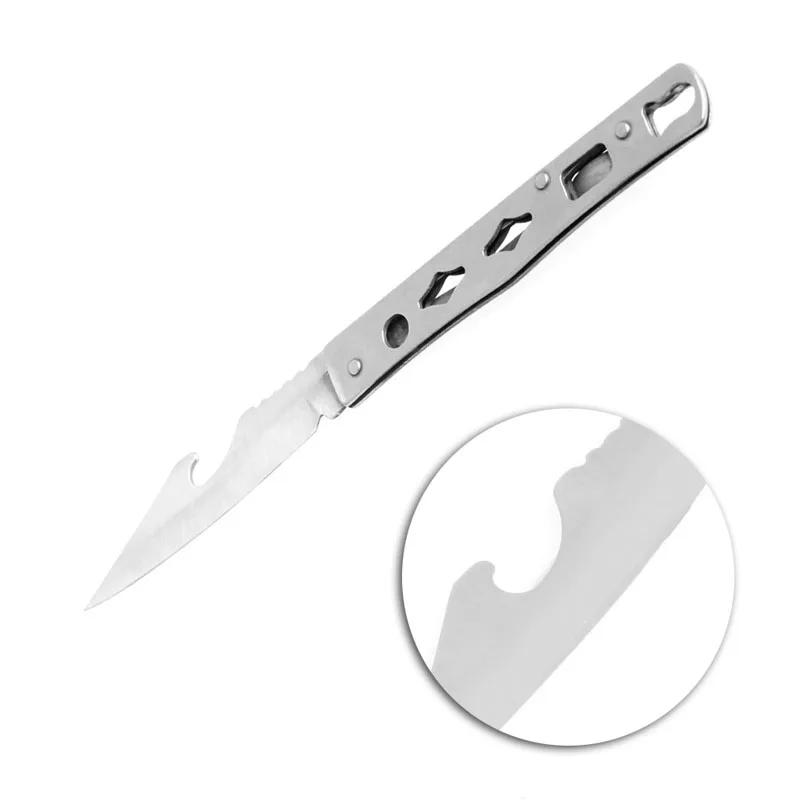 

EDC Tools Portable Bottle Opener Knife Stainless Steel Pocket Folding Knife outdoor tool