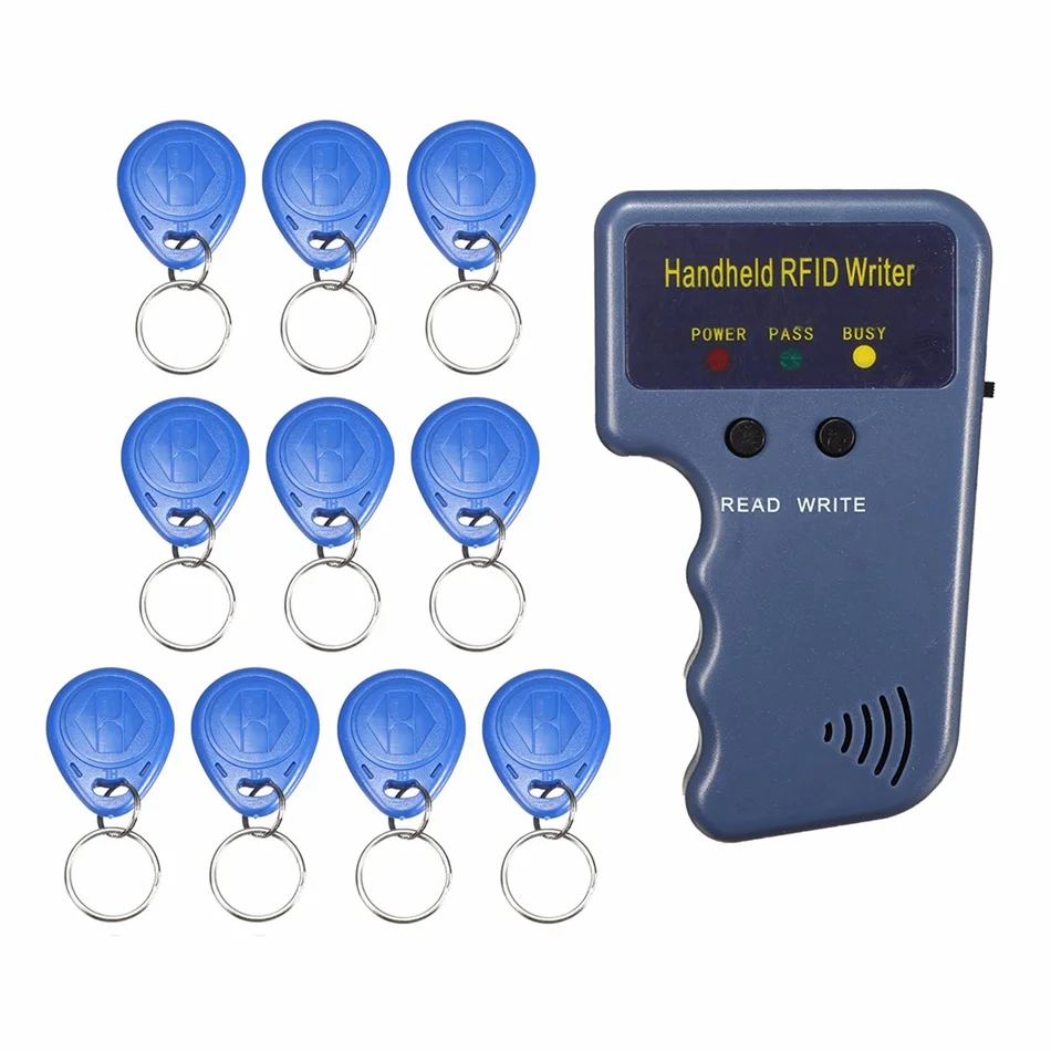 

New Arrival Handheld 125KHz RFID Copier/Writer/Readers/Duplicator with 10Pcs ID Tags MC Card Duplicator Accessories