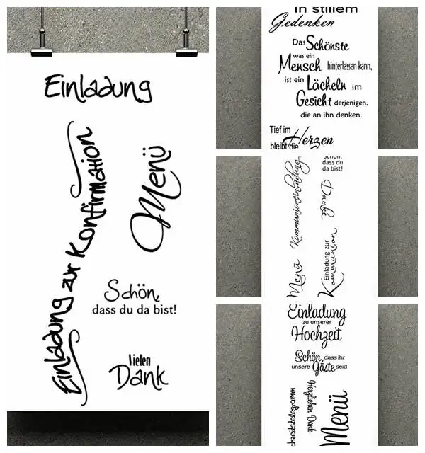 

AZSG German lingua Clear Stamps For DIY Scrapbooking/Album Decorative Silicone Stamp Crafts