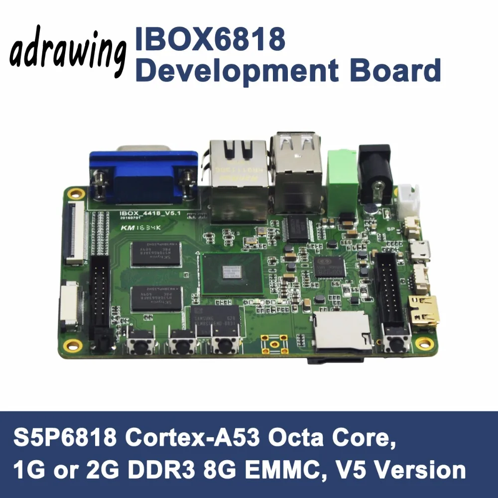 ARM Cortex A53 Qcta Core S5P6818 Development Board 1G/2G DDR3 8G EMMC