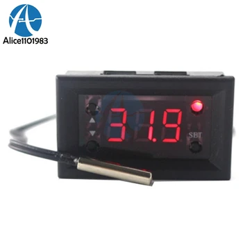 

W1218 Digital Red Display Thermostat DC 12V Temperature Controller Regulator for Incubator Termostat With NTC Probe