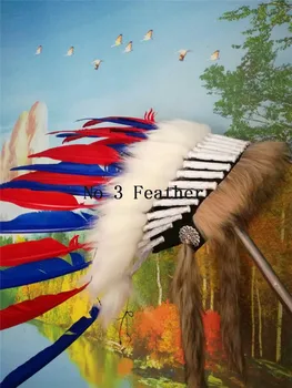 

21inch full high feather Headdress feather headpiece halloween costume supply party supply decor