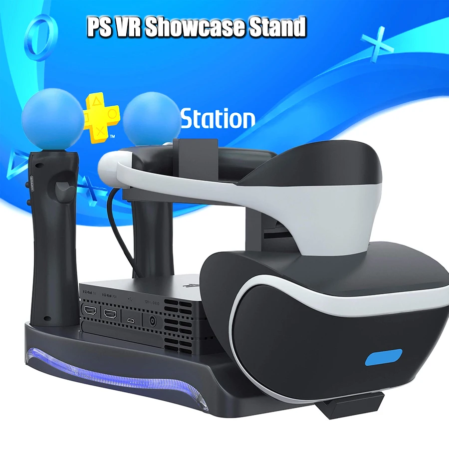Подставка для хранения PS4 PS Move VR PSVR с 2 зарядными портами держатель гарнитуры