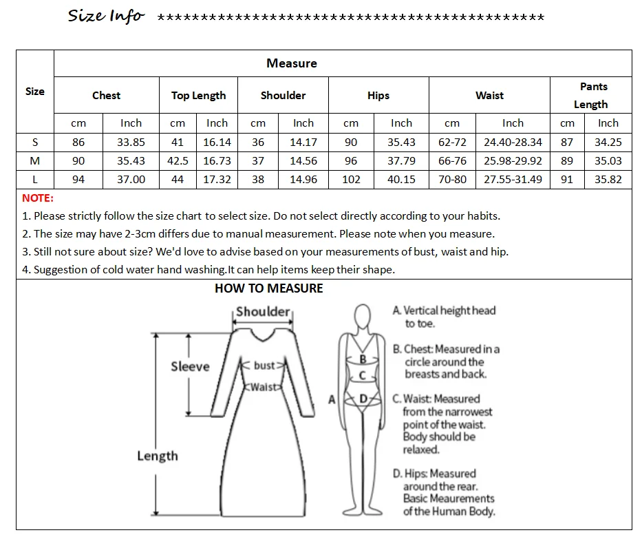 suits size