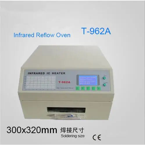 2019 CE Puhui T962A DGC INFRARED reflow oven solder IC HEATER rework station Heater Infrared Reflow Wave Oven 300m | Электроника
