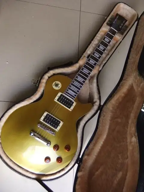 

Free Hardcase Custom lp slash goldtop electric guitar LP guitar Gold top 110320