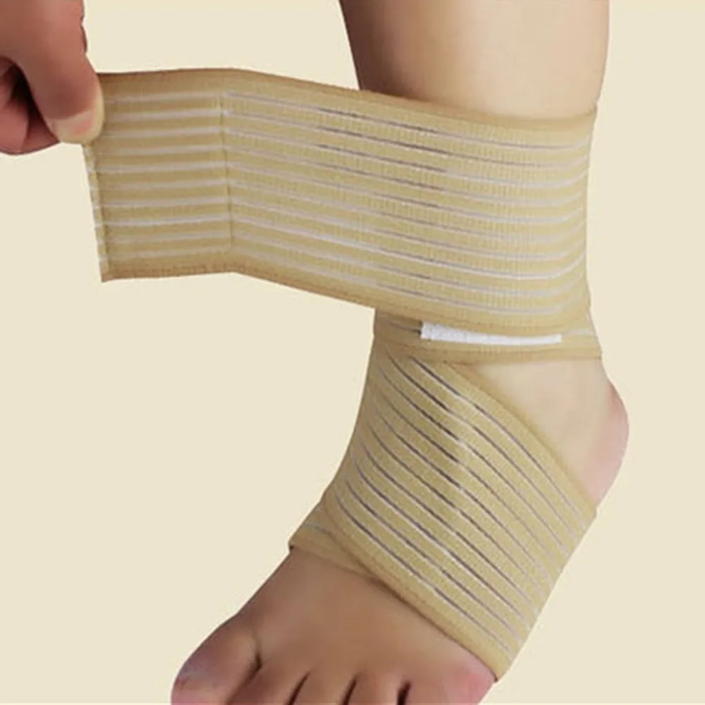 

Adjustable Bandage Design Compression Knitting Ankle Support Brace Sports Basketball Runnning Ankle Support Pad Guard