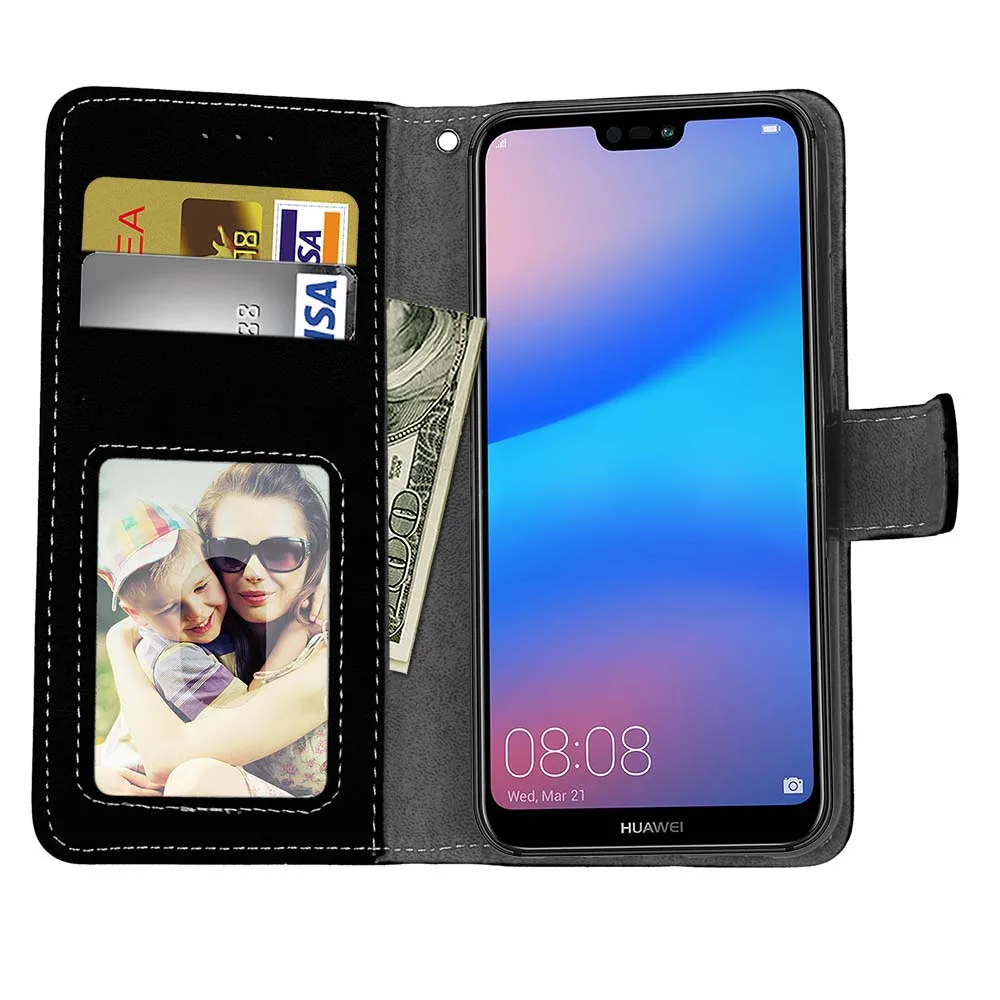 Кожаный чехол книжка с бумажником для Nokia 6 1 кожаный силиконовый 2018 TA 1068 1050 1043