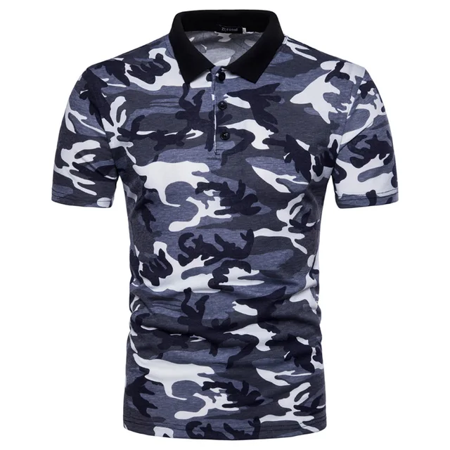 Classic Camouflage Polo Shirt Men 2018 Summer New Mens Polo Shirts