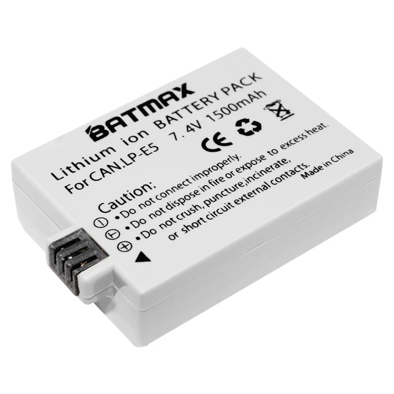 High Capacity 1500mAh LP E5 LPE5 LP E5 Battery for Canon EOS Rebel XS