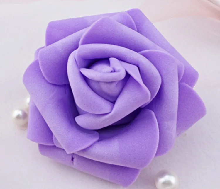 High Quality 50pcslot 7cm Foam Rose Heads Real Touch New PE Kissing Balls For Weddings DIY Wedding Table Centerpieces 8 Colors (3)