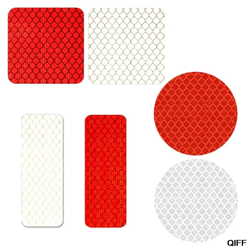2x White Reflective Warning Strip Tape Car Bumper Strips Stickers Safety Decals