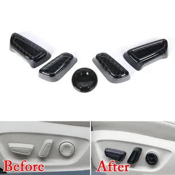 

5pcs/set Car Interior Seat Adjustment Knob Button Cover Trim Cap Decal Frame Fit For Toyota Camry 2018 Car Styling Accessories