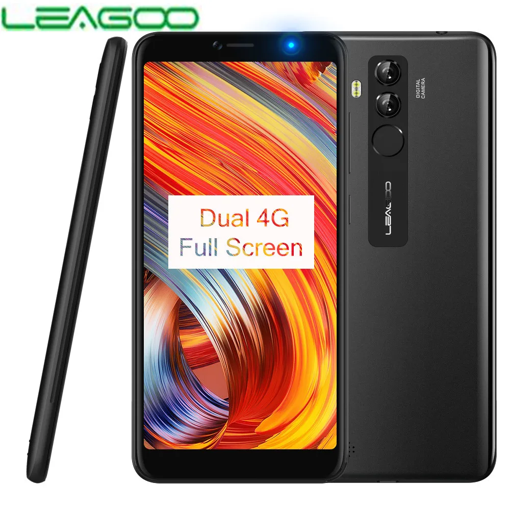 

LEAGOO M9 PRO Smartphone 5.72" 18:9 Full Screen Android 8.1 MT6739V Quad Core 2GB+16GB 3000 mAh Face Unlock Fingerprint 4G Phone