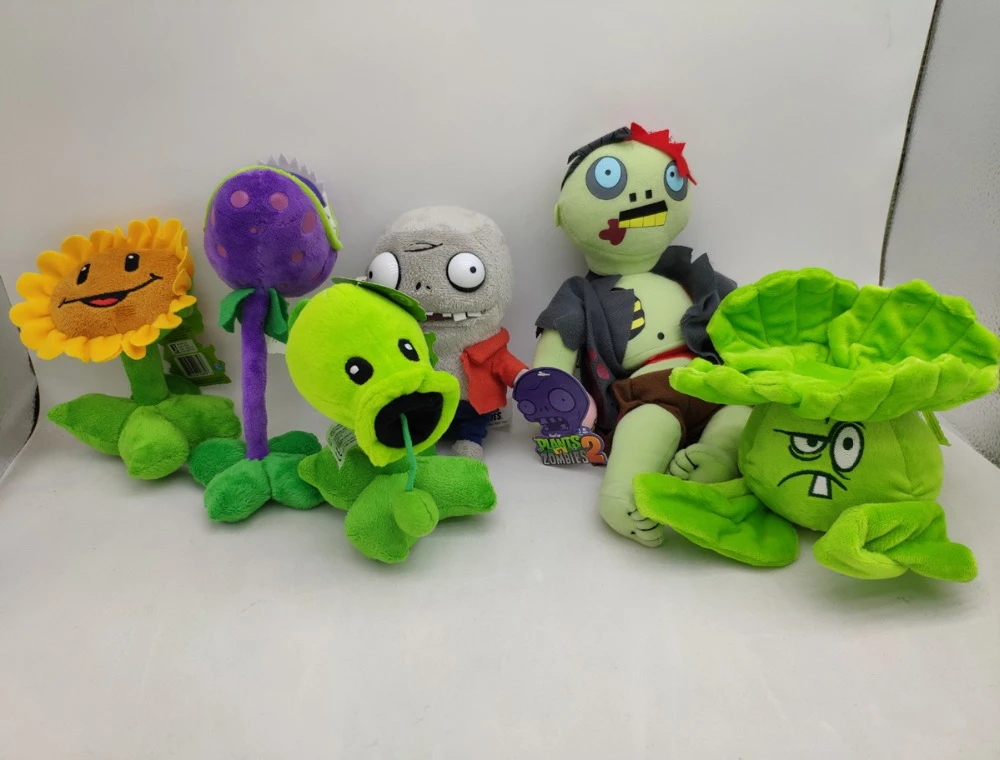 peashooter zombie plush