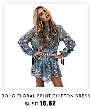 Элегантный Boho цветочным принтом Для женщин Playsuit Повседневное Chic V шеи Высокая талия Комбинезоны для женщин Комбинезоны для малышек Для