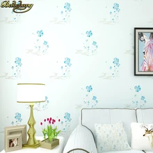 Papel tapiz beibehang rosa azul púrpura beige flores pastorales papel tapiz Vintage papel de pared floral papel tapiz 3D dormitorio para sala de estar