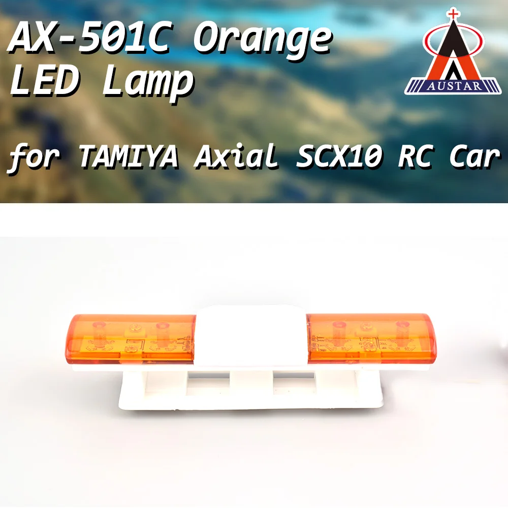 AUSTAR AX-501C Orange Multi-function Ultra Bright LED Lamp Light for 1/10/ 1/8 HSP TAMIYA CC01 4WD Axial SCX10 RC Car | Игрушки и хобби