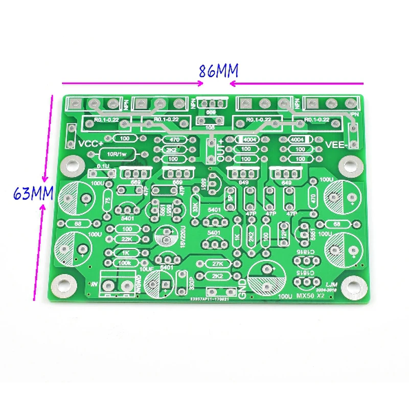 2 шт. класса AB MX50X2 Аудио Усилитель мощности DIY kit и собранная плата база на музыкальной верности XA50 цепи