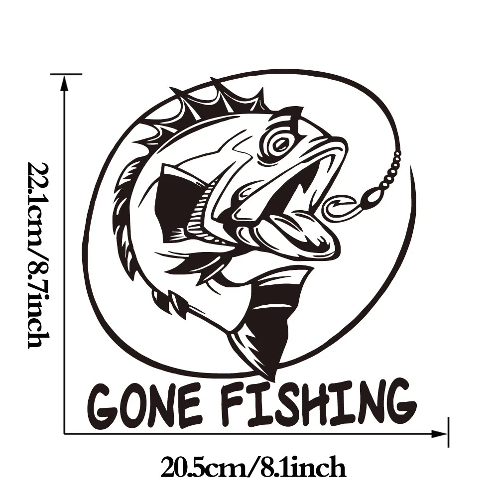 Gone Fishing Creative Design Computer Sticker Vinyl Laptop Decal For Car Wall Home Decor car styling Notebook Stickers Gone Fishing Creative Design Computer Sticker Vinyl Laptop Decal For Car Wall Home Decor car styling Notebook Stickers