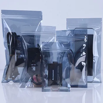 

Wholesale 100pcs/lot Anti-Static Shielding Ziplock Bag ESD Anti-static Instrument Pack Bag Plastic Waterproof Self Sealing Pouch