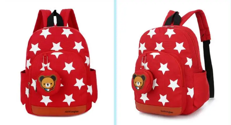 Новые милые маленькие звезды детский рюкзак прекрасный мультфильм Школьные ранцы для Обувь для мальчиков Обувь для девочек детский сад