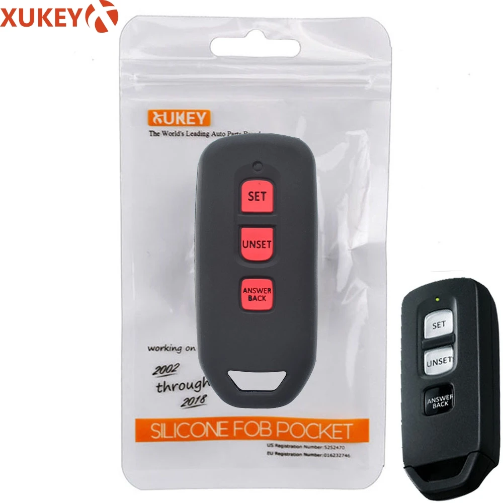 

3 Buttons Silicone Motor Remote Key Fob Case For Honda Vario Scoopy Monkey PCX 125 150 153 2018 2019