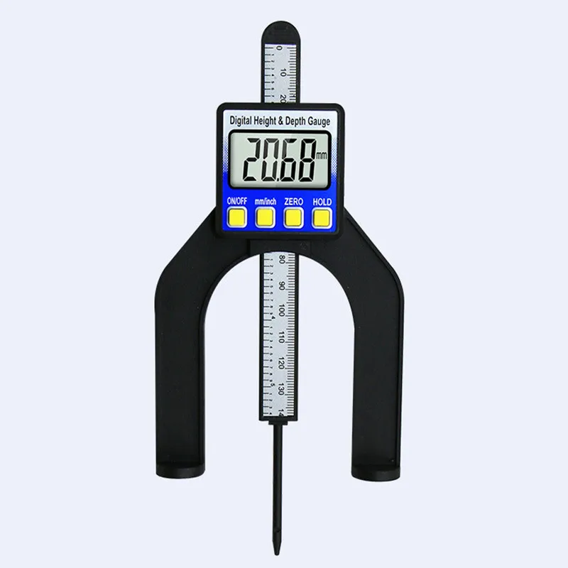 

LCD Digital Display Height and Depth Gauge Magnetic Feet Measuring Range 0-80mm Caliper Vernier Ruler For Woodworking table saw