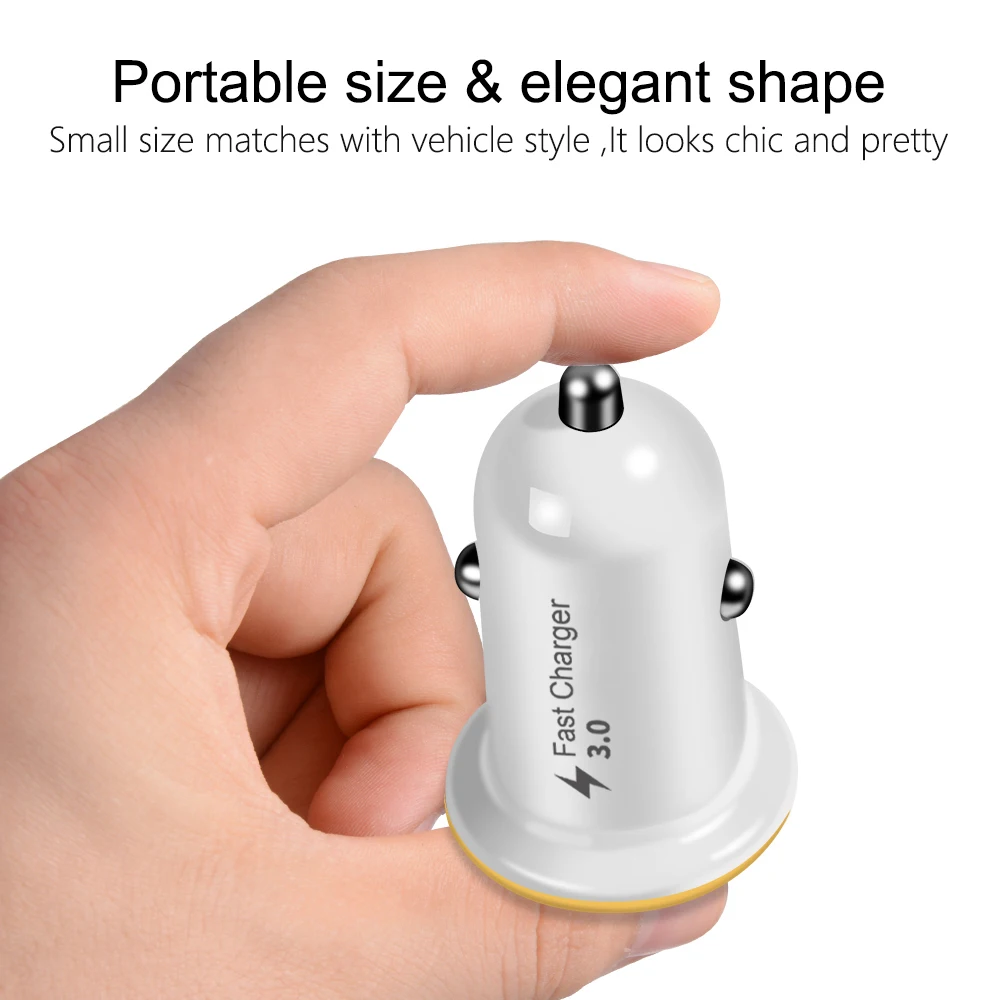 Переходник быстрой зарядки AOZBZ Mini переходник USB 18 вт для в машине адаптер