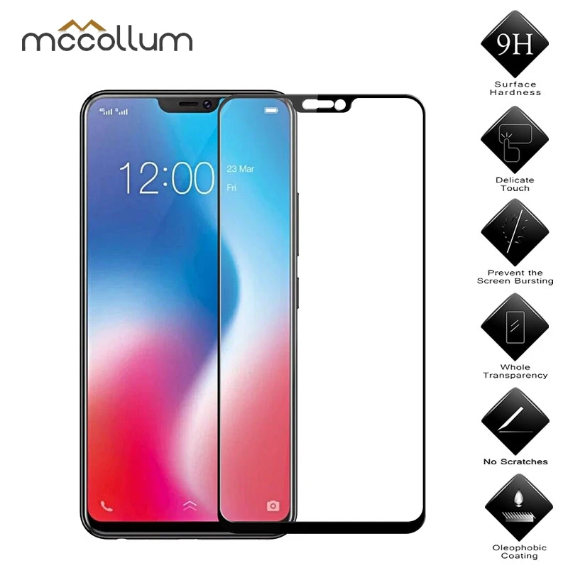 

9H Screen Protector For VIVO X20 PLUS Tempered Glass Protective Film For Vivo V9 Y85 V15 X21 Nex 2 Glass Guard Touch Cover